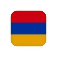 Armenia flag, official colors. Vector illustration.