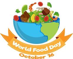 World Food Day Poster Design vector