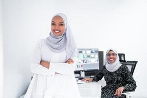 afro american modern muslim women photo