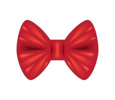 red bow tie vector