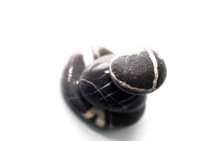 .zen stones with reflection isolated photo