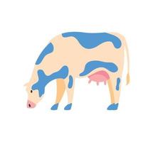 cartoon cow farm animal vector