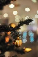 decoración del árbol de navidad foto