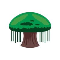 icono de la naturaleza del árbol vector