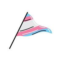LGBT transgender flag vector