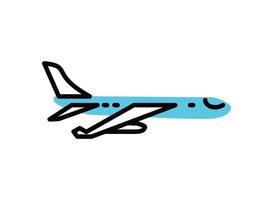 airplane transport icon vector