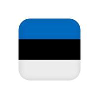 bandera de estonia, colores oficiales. ilustración vectorial vector