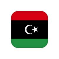 Libya flag, official colors. Vector illustration.