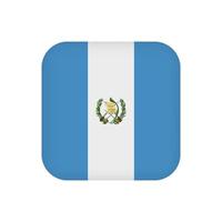 Guatemala flag, official colors. Vector illustration.