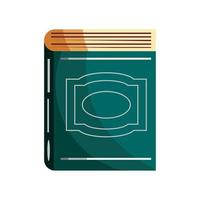 icono de libro plano vector