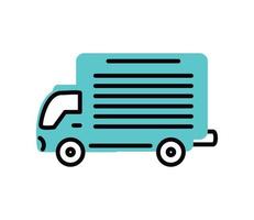 delivery truck transport vector