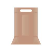 paper bag isolated vector