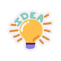 light bulb idea vector