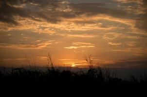 the color of the sky at sunset photo