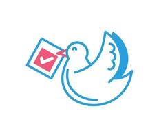 democracy dove peace vector