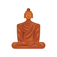 buddha statue icon vector