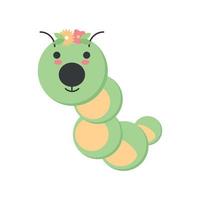 worm spring animal vector