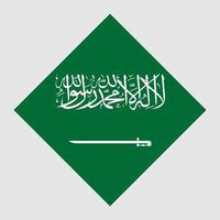 Saudi Arabia flag, official colors. Vector illustration.