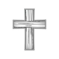 holy cross sketch icon vector