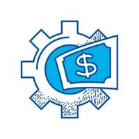 marketing money icon vector