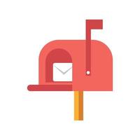 mail box with envelope vector