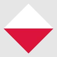 Poland flag, official colors. Vector illustration.