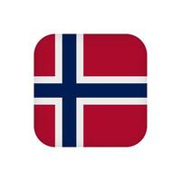 bandera de noruega, colores oficiales. ilustración vectorial vector