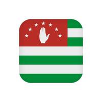 bandera de la república de abjasia, colores oficiales. ilustración vectorial vector