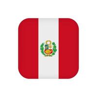 bandera peruana, colores oficiales. ilustración vectorial vector