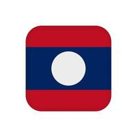 Laos flag, official colors. Vector illustration.