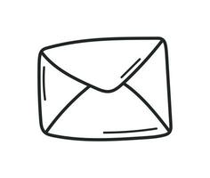 email doodle icon vector