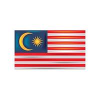 bandera nacional de malasia vector