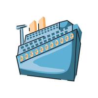 icono de transporte de cruceros vector