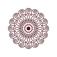 mandala floral style vector