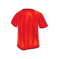 ropa de camisa roja vector