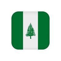 Norfolk Island flag, official colors. Vector illustration.