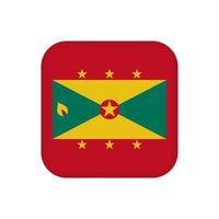 Grenada flag, official colors. Vector illustration.