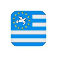 Federal Republic of Southern Cameroons flag, official colors. Vector illustration.