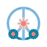 peace and love sign vector