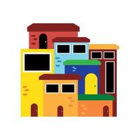 icono de casas barrio vector