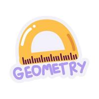 school geometry protractor vector