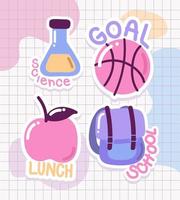 set of back to school vector