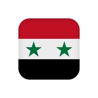 Syria flag, official colors. Vector illustration.