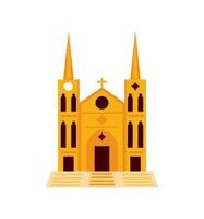 guangzhou stone sacred heart church vector