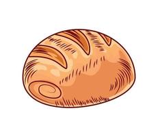 bun bread icon vector