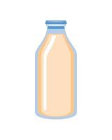 botella de vidrio de leche vector