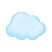 icono de dibujos animados de nube vector