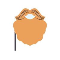 Barba y bigote vector