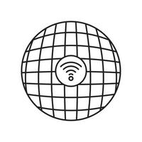 world wifi connection vector