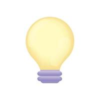 light bulb icon vector